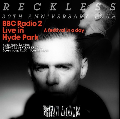 コレクターズCD ブライアン・アダムス　2015年ロンドン 　BBC Radio 2 in Hyde Park