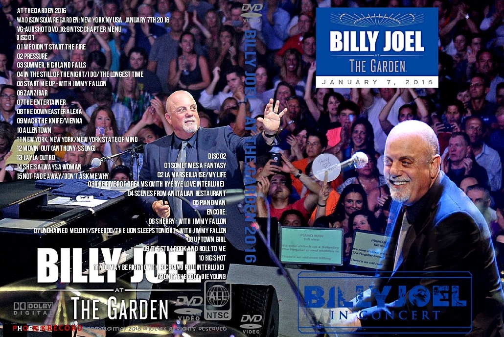 コレクターズDVD ビリージョエル2016年ニューヨーク