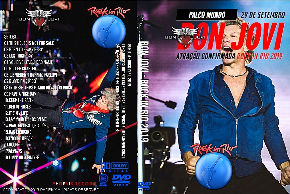 コレクターズDVD Bon Jovi - Rock in Rio 2019