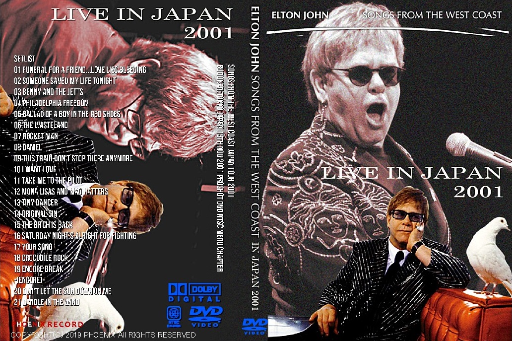 コレクターズDVD  Elton John  - Songs from the West Coast Japan Tour 2001