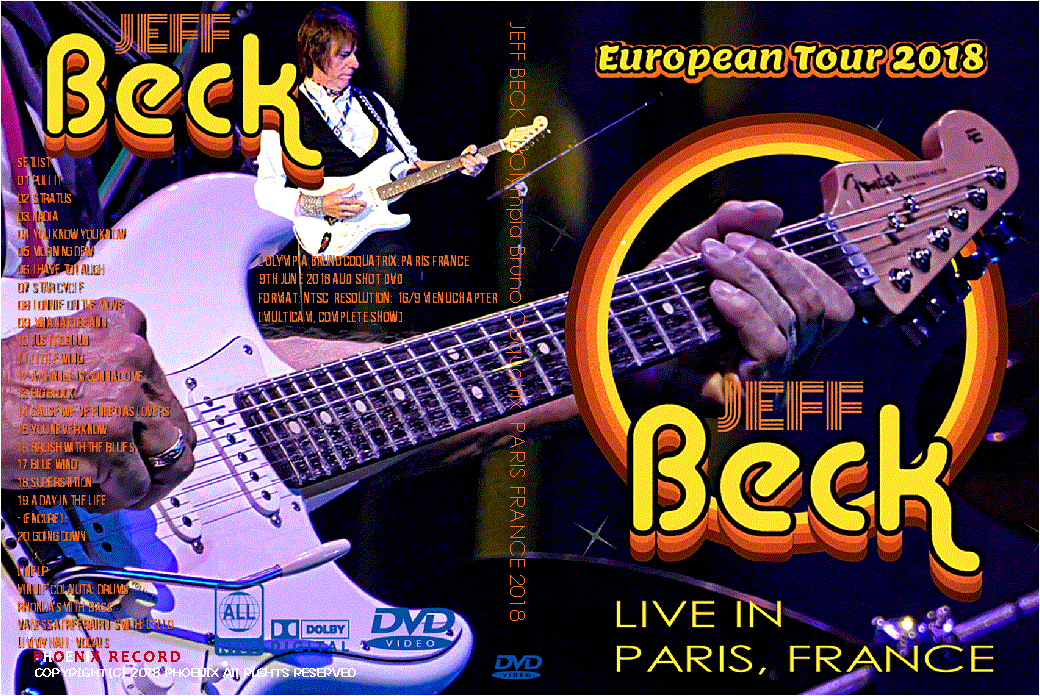 コレクターズDVD　JEFF BECK - European Tour 2018