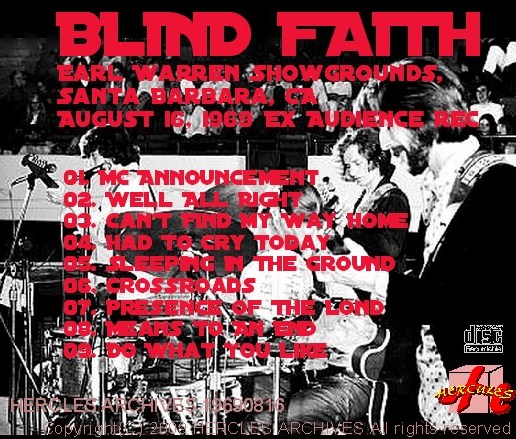 コレクターズCD BLIND FAITH(エリッククラプトンw/ブラインド