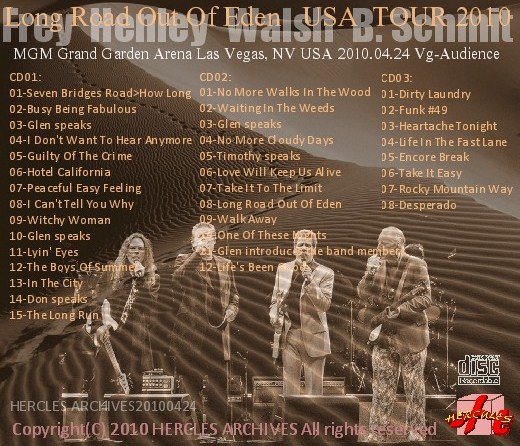 コレクターズCD　Eagles(イーグルス） - Long Road Out Of Eden US Tour 2010
