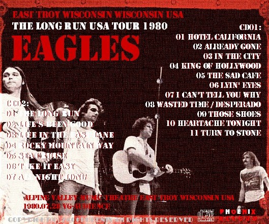コレクターズCD Eagles（イーグルス1980年アメリカ公演)The Long