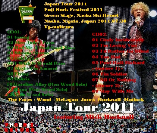 コレクターズCD The Faces（フェイセズ）2011年日本公演　Fuji Rock Festival