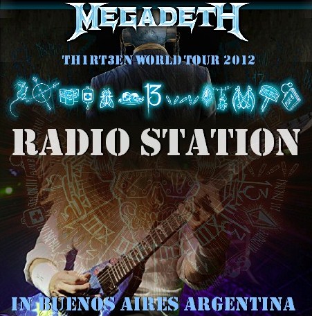 コレクターズCD　メガデス（Megadeth)2012年南米公演 アルゼンチン