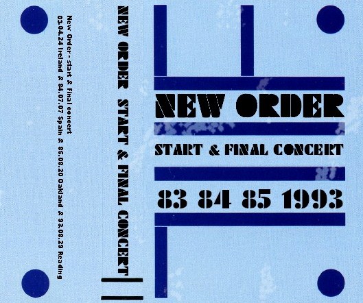 コレクターズCD ニュー・オーダー (New Order) 解散コンサート