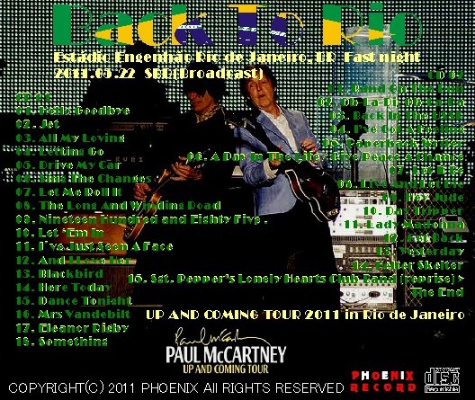 コレクターズCD ポール・マッカートニー（Paul McCartney)2011年南米ツアー ブラジル初日