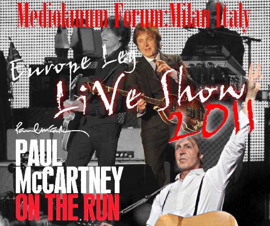 コレクターズCD Paul McCartney(ポール・マッカートニー)The On the Run Tour 2011　ヨーロッパ公演