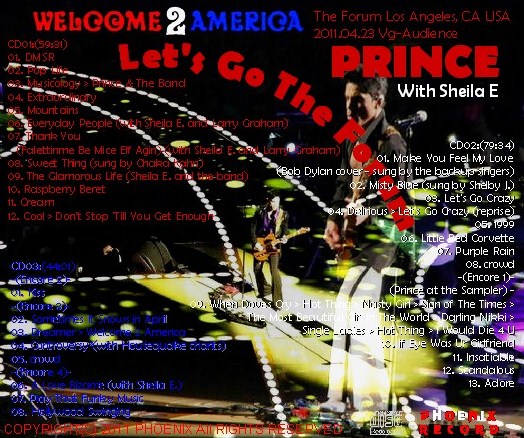 コレクタ-ズCD  Prince(プリンス　2011年アメリカツアー　LA）Twenty One Night Stand　2011.04.23