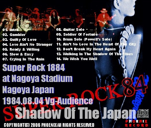 コレクターズCD Whitesnake(ホワイトスネーク 84年 日本公演　名古屋）スーパーロック