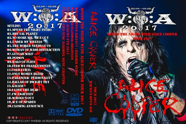 コレクターズDVD  アリスクーパー2017年ヨーロッパツアー　Wacken Open Air