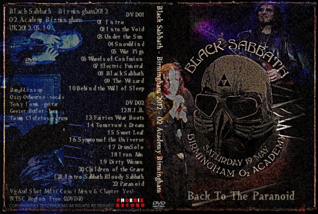 コレクターズDVD　ブラックサバス　2012年ヨーロッパツアー