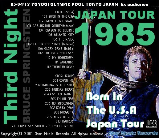 コレクターズCD　Bruce Springsteen（ブルース・スプリングスティーン）1985年　Born in the USA Tour 1985　日本公演