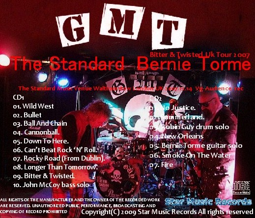 GMT & Bernie Tormé & Torme バーニートーメ コレクターズCD Bernie Torme w/GMT(Guy, McCoy, Torme)2007 Ukツアー