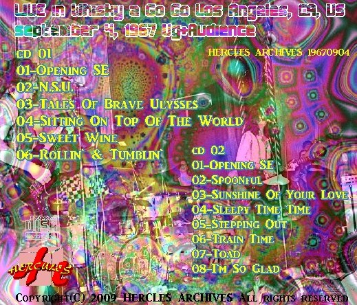 コレクターズCD CREAM(クリームw/エリッククラプトン 1967年 アメリカ