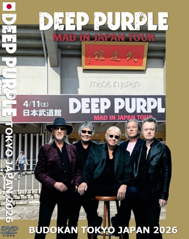 コレクターズDVD ディープパープル 2026年日本公演 4月11日 東京日本
