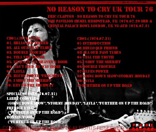 コレクターズCD Eric Clapton(エリック・クラプトン）76年ヨーロッパツアー