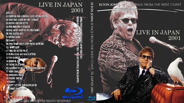 コレクターズBlu-ray  Elton John  - Songs from the West Coast Japan Tour 2001
