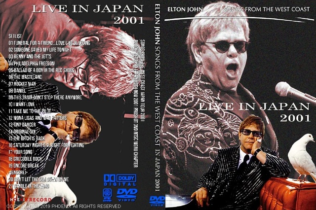 コレクターズDVD  Elton John  - Songs from the West Coast Japan Tour 2001