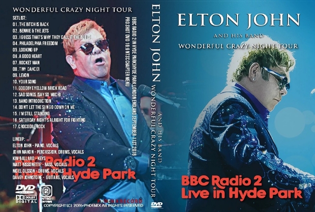 コレクターズDVD エルトンジョン　2016年ヨーロッパツアー　Wonderful Crazy Night Tour 2016