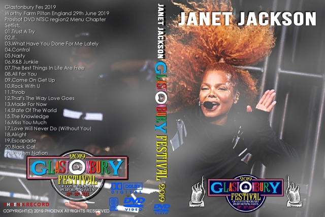 コレクターズDVD Janet Jackson - Glastonbury Fes 2019