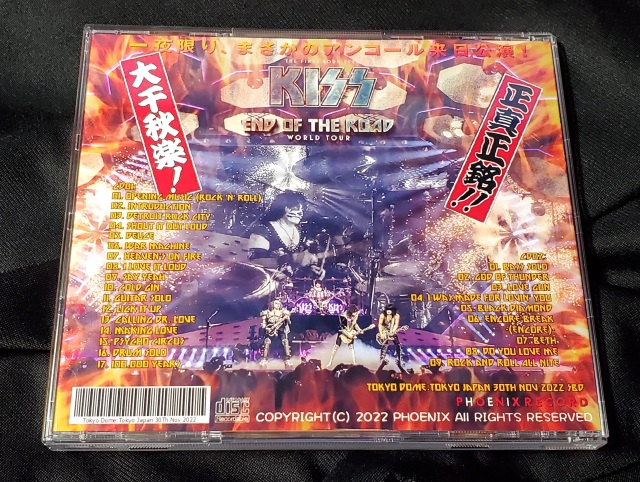 コレクターズCD　KISS - End of the Road Japan Tour 2022 Final