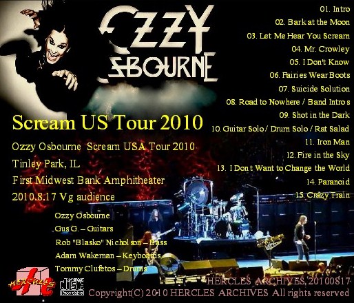 コレクターズCD Ozzy Osbourne(オジー・オズボーンw/Gus G 2010