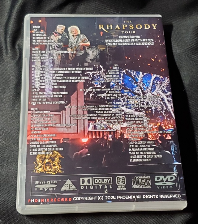 コレクターズDVD  Queen + Adam Lambert - The Rhapsody Japan Tour 2024