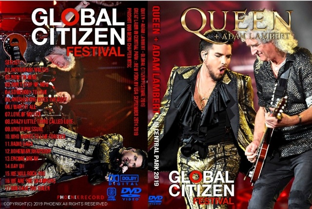 コレクターズDVD  Queen + Adam Lambert - Global Citizen Festival 2019