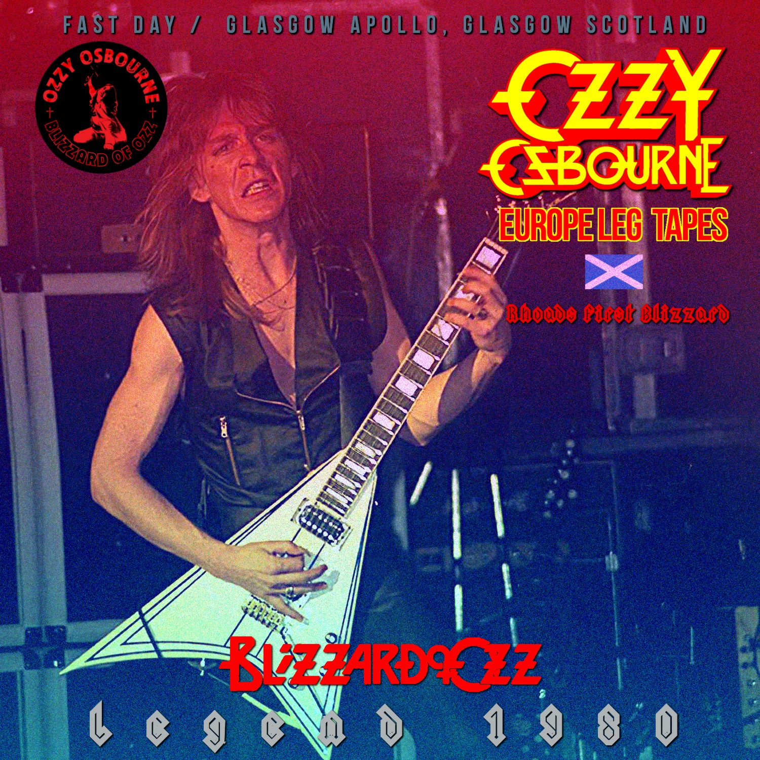 コレクターズcd Ozzy Osbourne ｗ ランディ ローズ Blizzard Of Ozz Tour First Leg Uk 1980初日 1980 09 12 Glasgow Apollo Glasgow Scotland