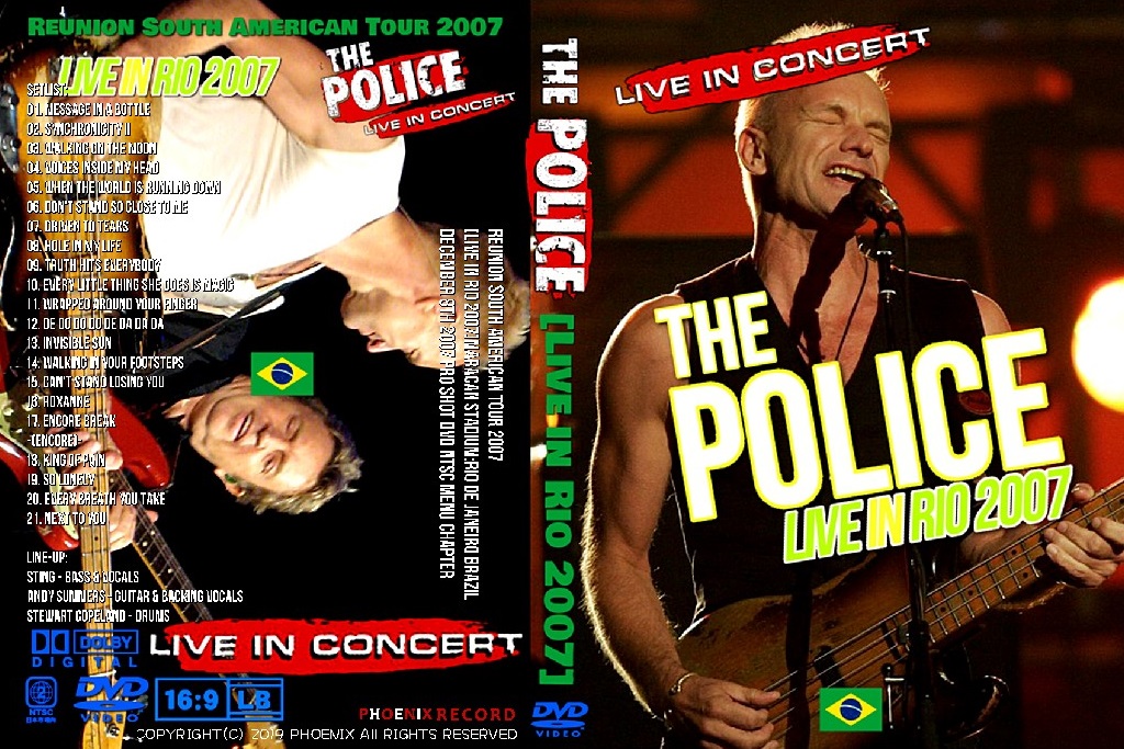 ザ・ポリス2007年Live in Rio Proshot DVD