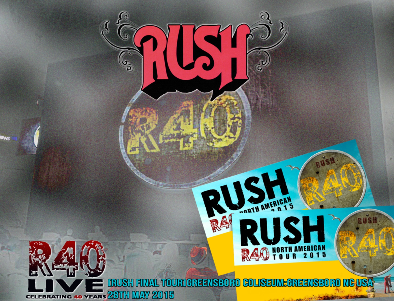 コレクターズCD ラッシュ 2015年ラストツアー5月28日グリーンズボロ/Rush - R40 Live: 40th Anniversary ...