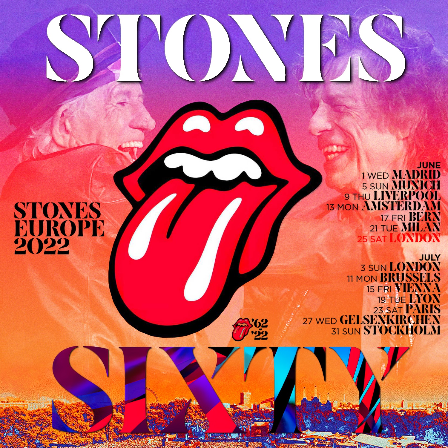 コレクターズCD ローリング・ストーンズ 2022年ヨーロッパツアー 6月25日ロンドン /The Rolling Stones