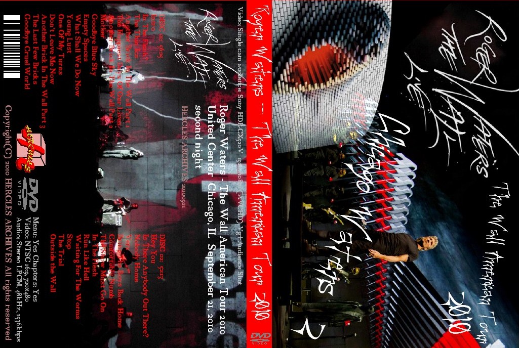 コレクタ-ズCD  Roger Waters(ロジャーウォータース2010年USツアー　DVD　Chicago　2日目)