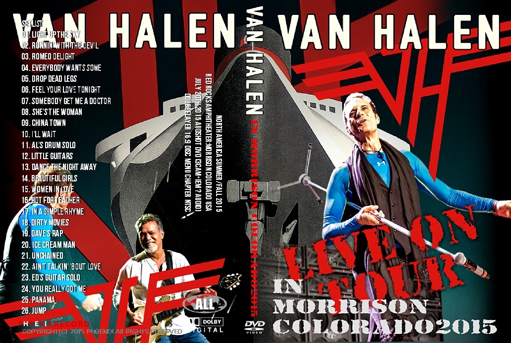 コレクターズDVD ヴァンヘイレン　2015年ワールドツアー