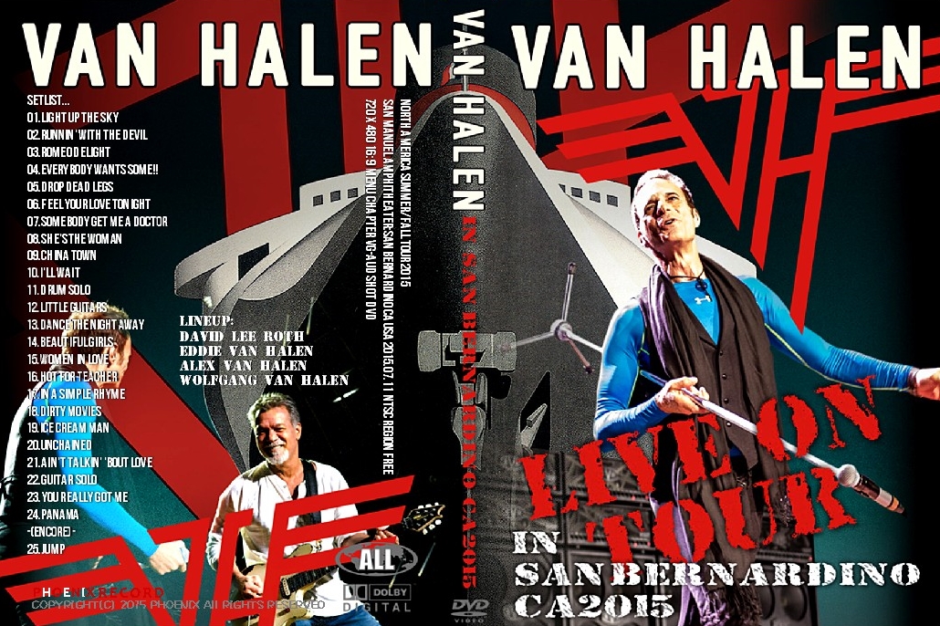 コレクターズCD ヴァンヘイレン　2015年ワールドツアー