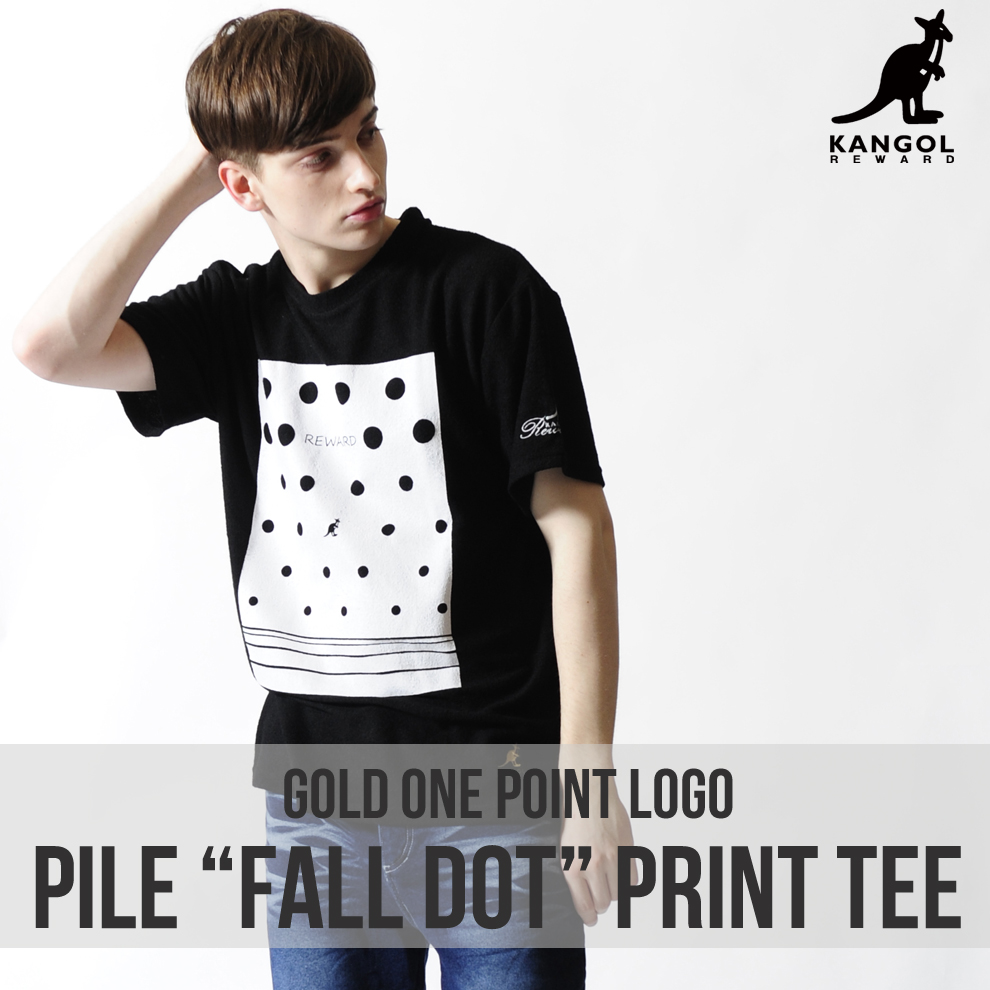 KANGOL REWARD 金糸刺繍ワンポイントクルーネック半袖Tシャツ◆FALLDOT◆