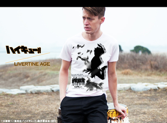 【完全第2回予約受注生産】ハイキュー半袖TEE TYPE TS◆烏野高校　排球部　バレーボール　日向　翔陽　影山　飛雄　メンズ　Tシャツ　レディース【2015年3月上旬より順次発送】