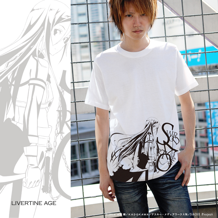【完全第2回予約受注生産】ソードアート　オンラインII　SWORD ART ONLINE II TYPE:ACHROMATIC CHAIN Tシャツ◆コラボ メンズ　Tシャツ　レディース【2015年3月上旬より順次発送】
