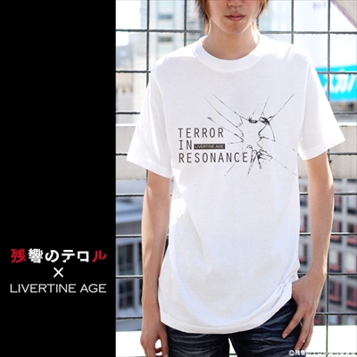 【完全予約受注生産】残響のテロル Type:BREAK Tシャツ◆コラボ コラボレーション メンズ レディース Tシャツ　半袖　アニメ　ナイン　ツエルブ　ファッション【2014年11月下旬より順次発送】
