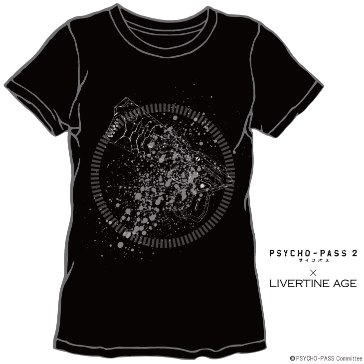 【完全第2回予約受注生産】PSYCHO-PASS サイコパス 2 TEE TYPE DOMINATOR◆コラボ メンズ　Tシャツ　レディース ドミネーター【2015年3月上旬より順次発送】
