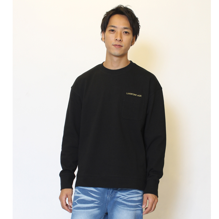 LIVERTINE AGE◆刺繍ワイドスウェット