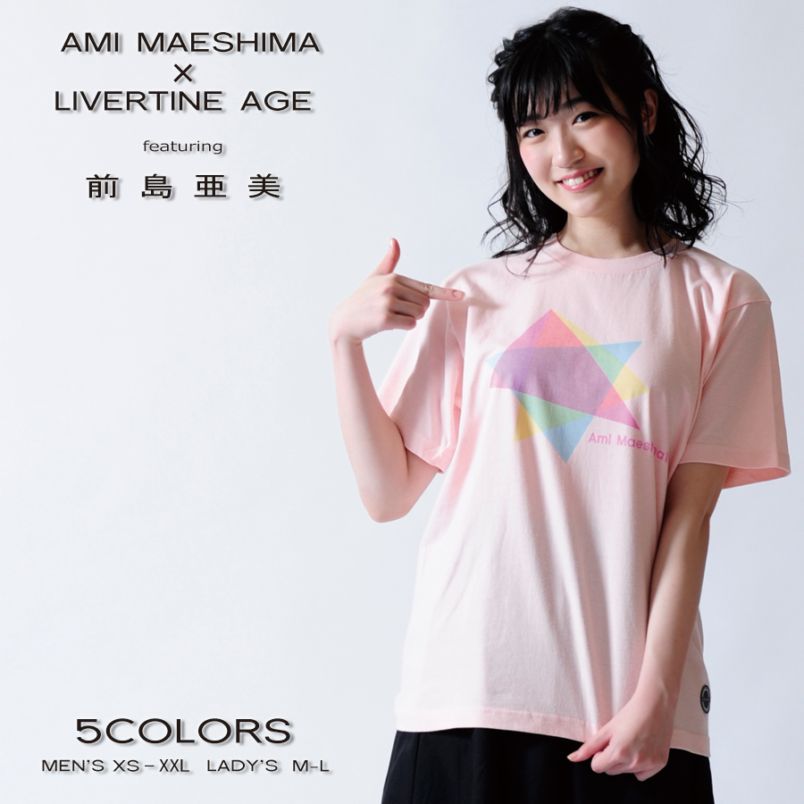 受注期間限定！前島亜美コラボ企画！Triangle半袖Tシャツ◆前島亜美  コラボ  女優 Tシャツ 半袖