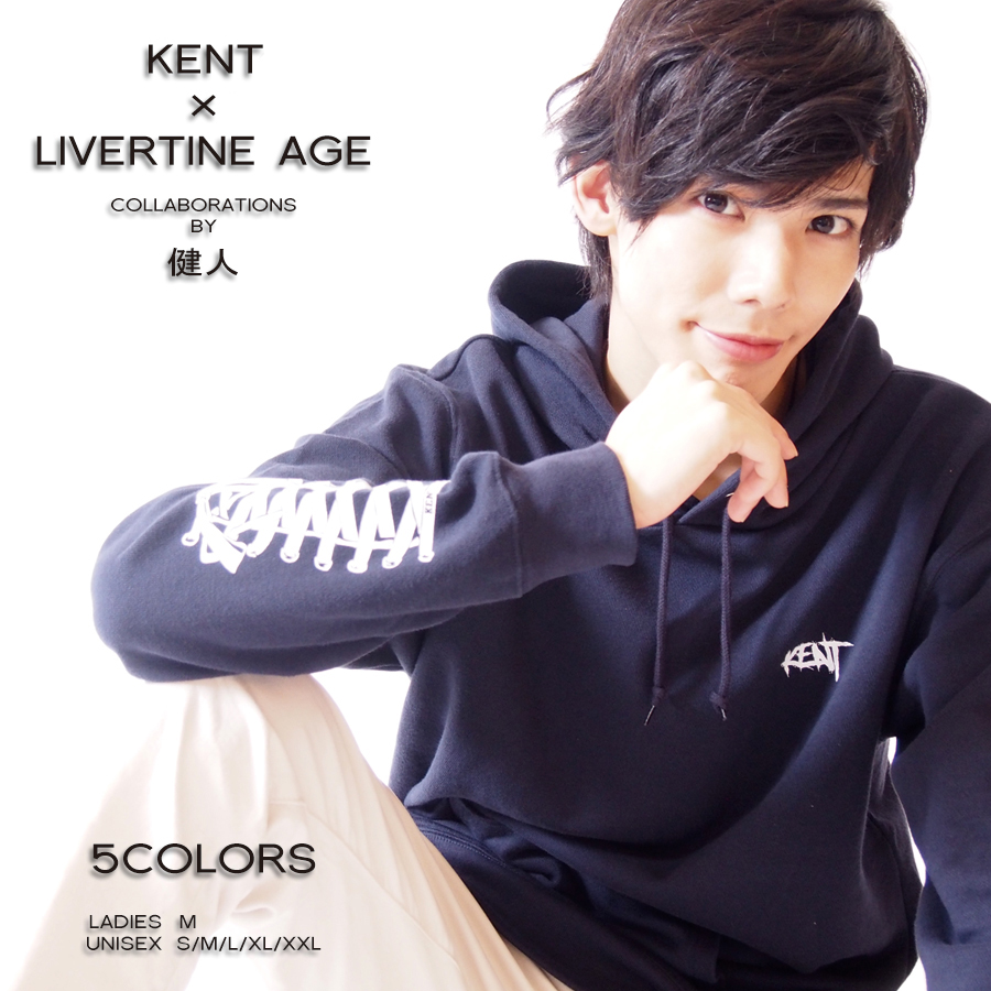 受注期間限定！健人コラボ企画！！SNEAKERプルオーバーパーカー◆健人  コラボ  俳優 パーカー