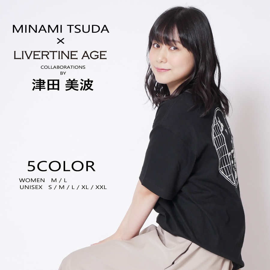 受注期間限定！津田美波コラボ企画！コラボ 半袖Tシャツ typeB◆津田美波  コラボ   Tシャツ