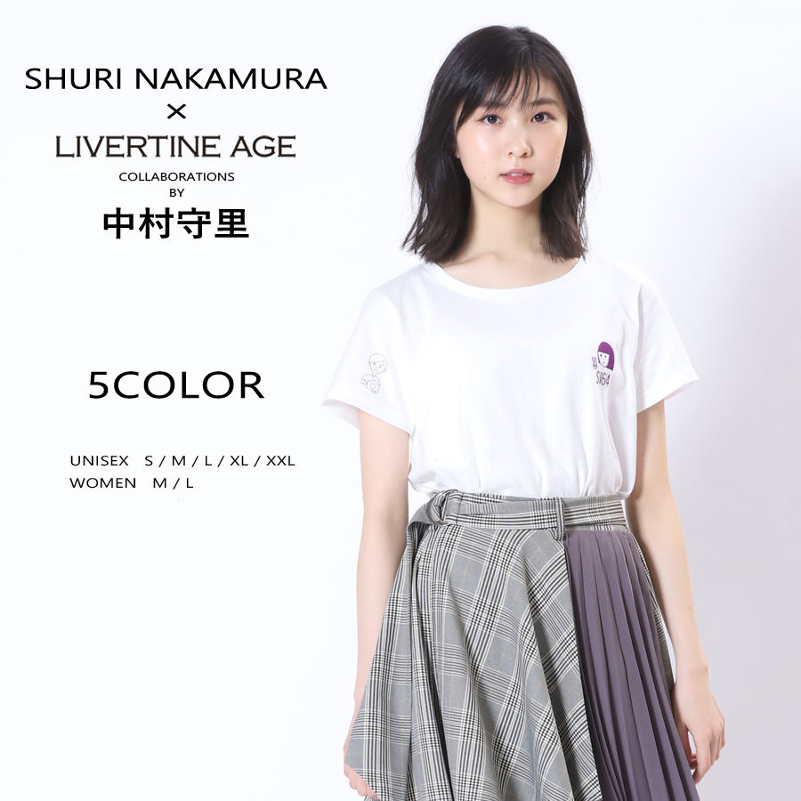 受注期間限定！中村守里コラボ企画！コラボ半袖Tシャツ◆中村守里  コラボ   半袖Tシャツ