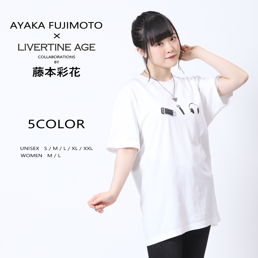 受注期間限定！藤本彩花コラボ企画！コラボ半袖Tシャツ◆藤本彩花   コラボ   半袖Tシャツ