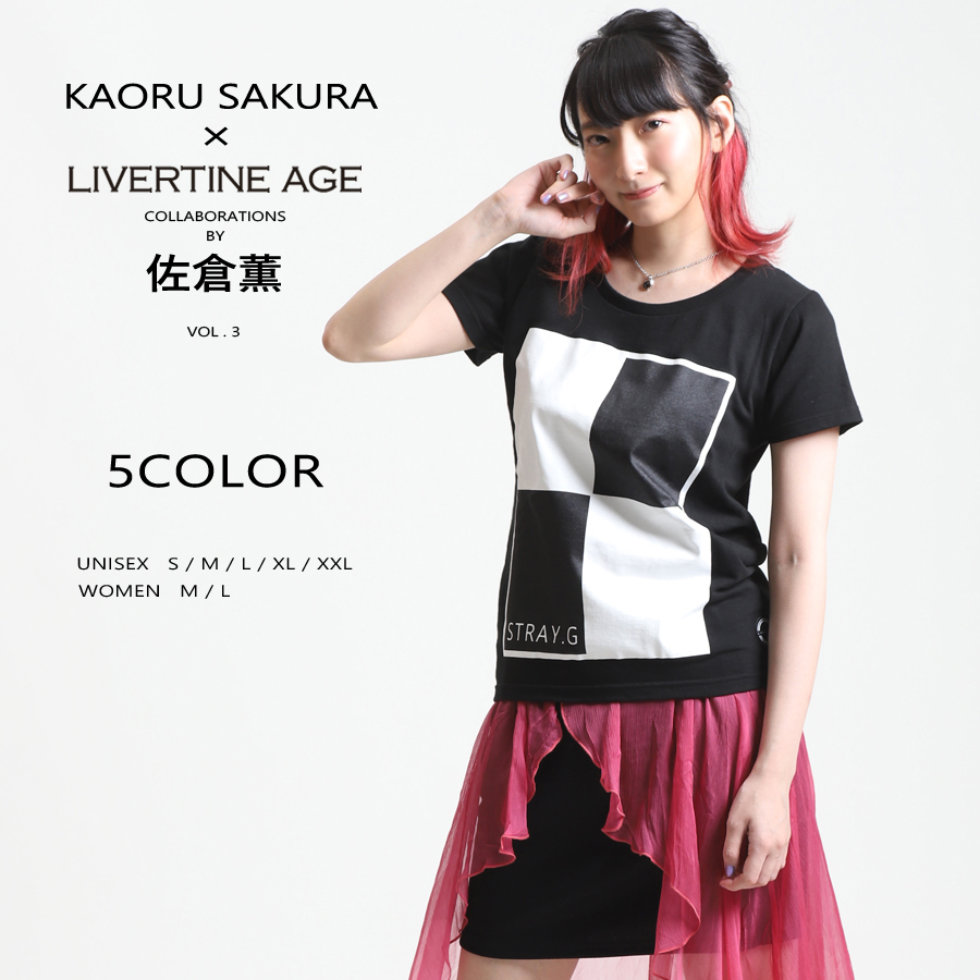 受注期間限定！佐倉薫コラボ企画第3弾！コラボ半袖Tシャツ TYPE-A◆佐倉薫  コラボ   半袖Tシャツ TYPE-A
