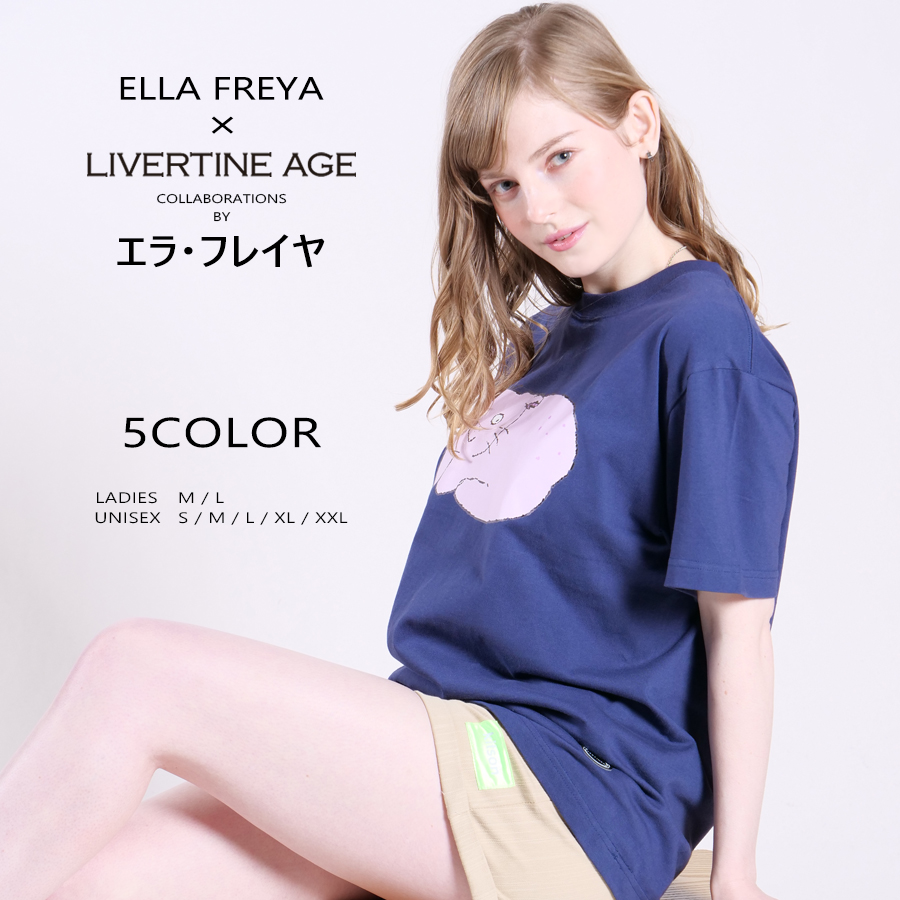 受注期間限定！EllaFreyaコラボ企画！コラボ半袖Tシャツ◆EllaFreya エラ・フレイヤ   コラボ   半袖Tシャツ